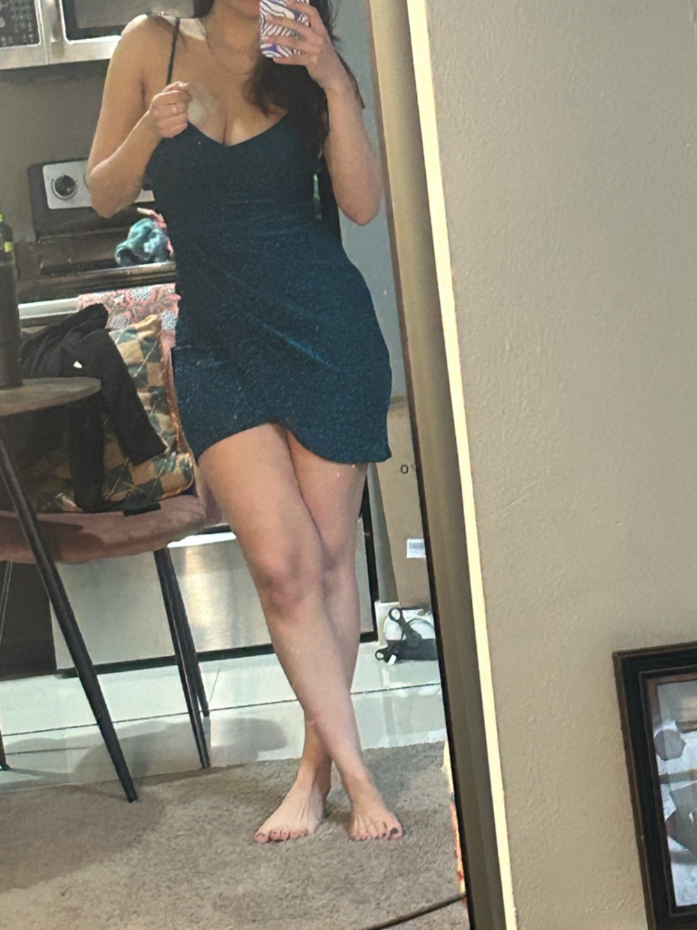 Lulu's Black Mini Dress